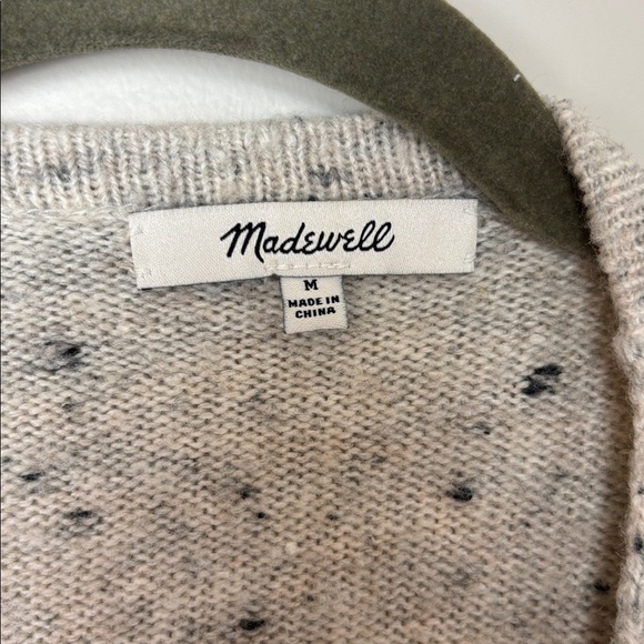 Madewell Gray Speckled Long Cardigan - M - Picture 5 of 8